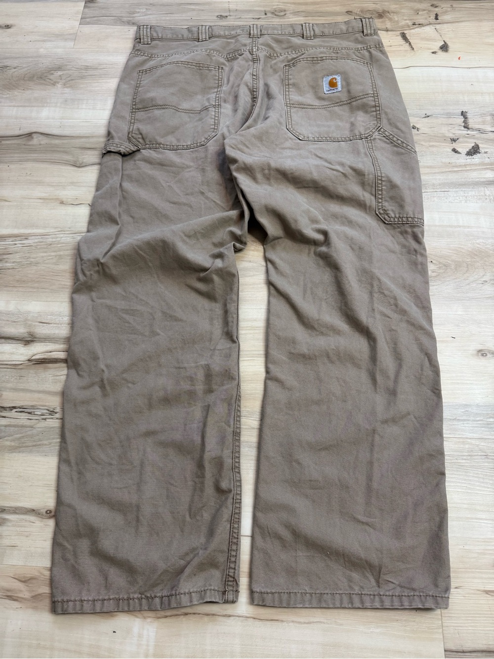Carhartt Men’s Brown Work Pants - Durable Canvas Carpenter Style